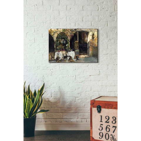 Image of 'Meeting at the Cafe' by Marilyn Hageman, Canvas Wall Art,26 x 18