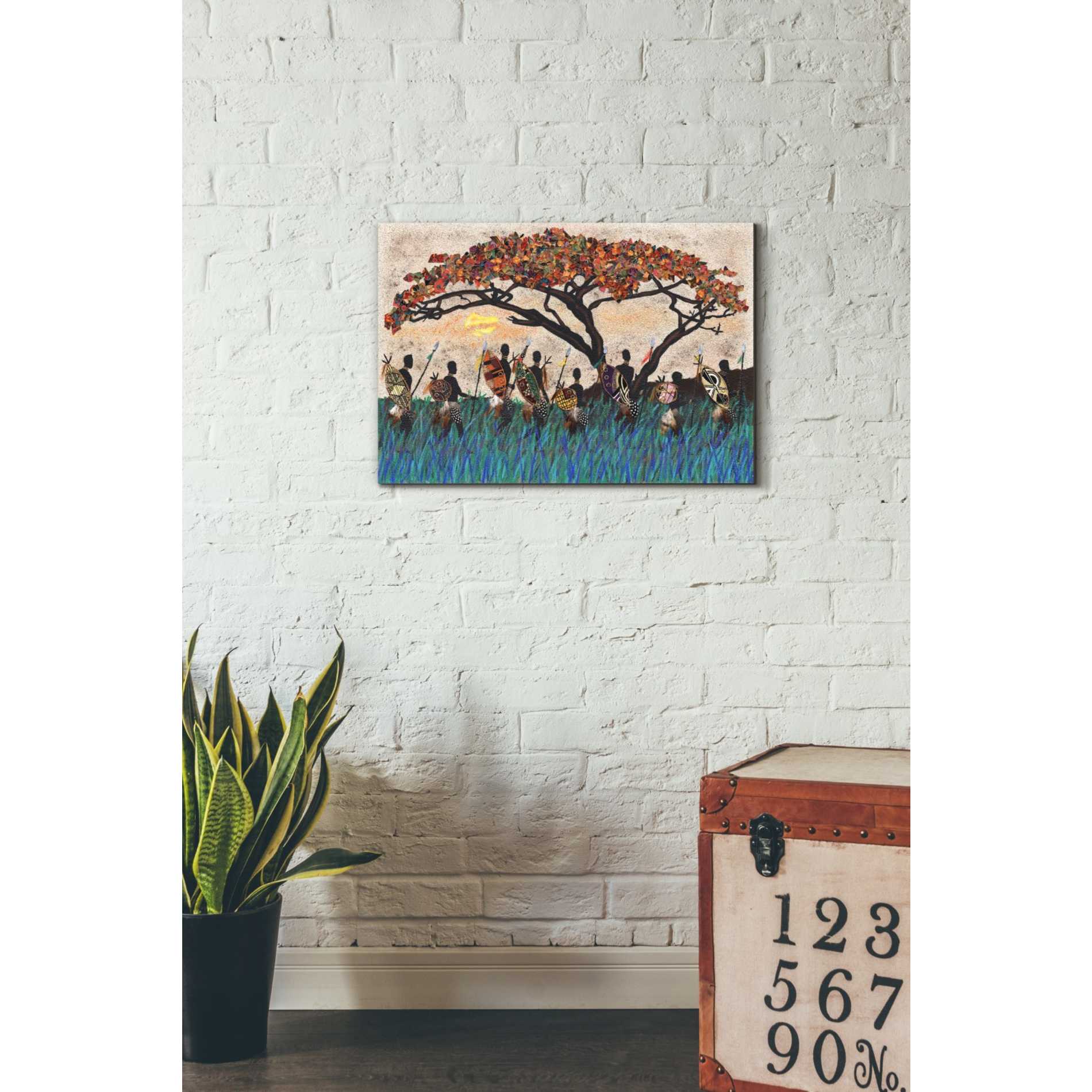 'Planes of Africa III' by Alonzo Saunders Giclee Canvas Wall Art