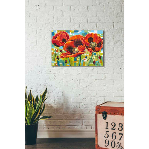 Image of 'Vivid Poppies III' by Carolee Vitaletti Giclee Canvas Wall Art
