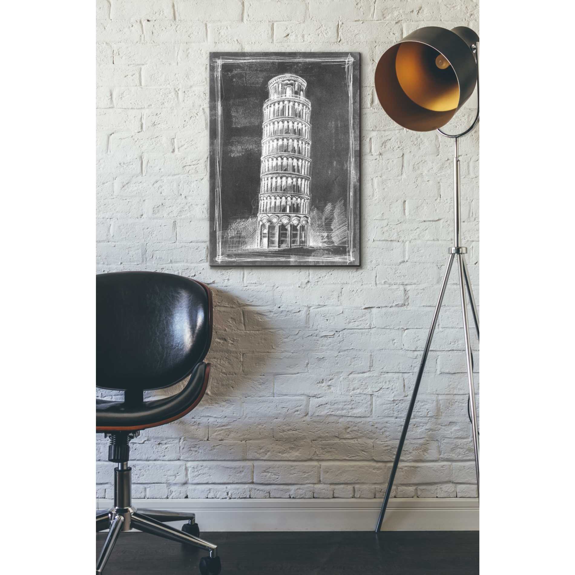 'European Icon Blueprint II' by Ethan Harper Canvas Wall Art,18 x 26