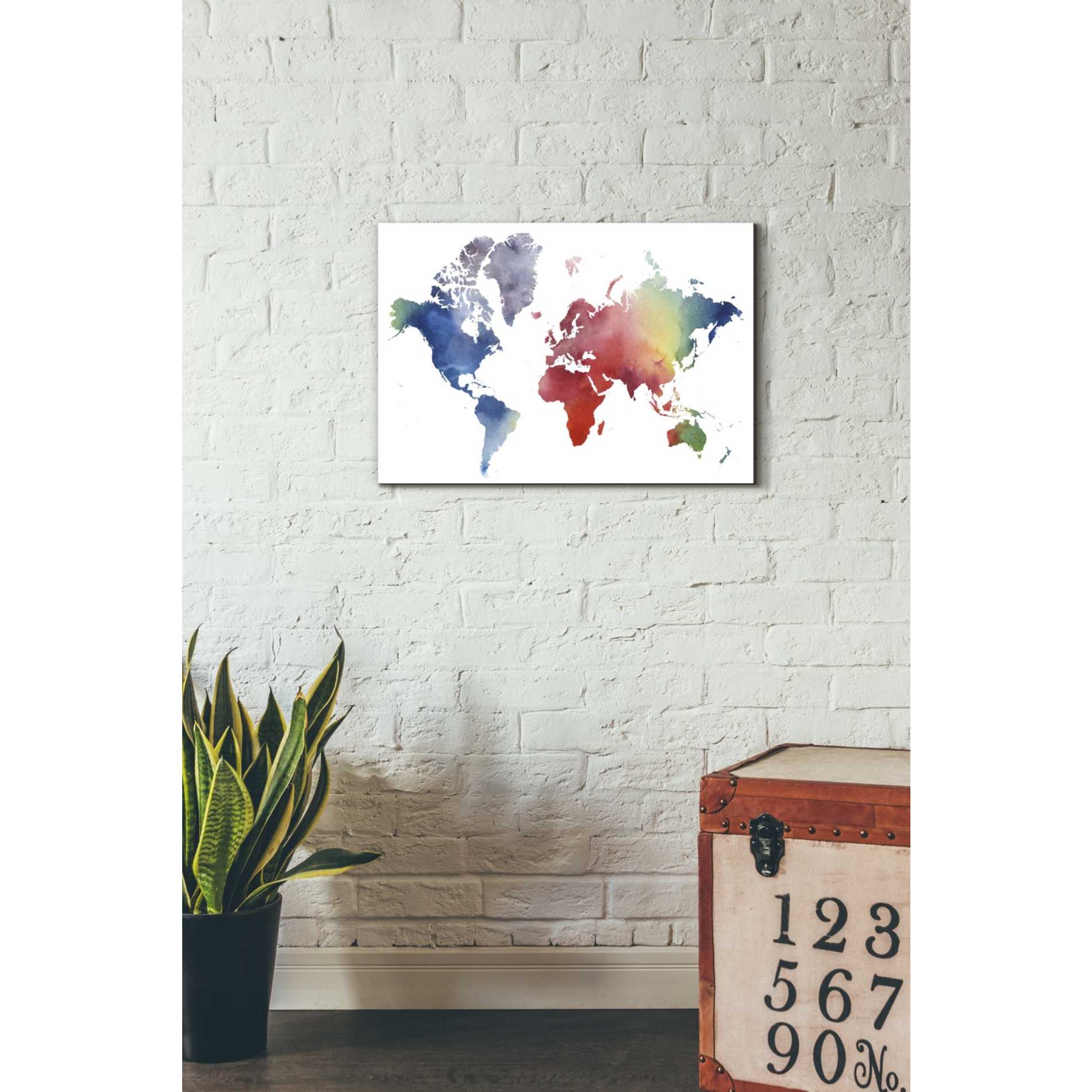 'Rainbow World' by Grace Popp Canvas Wall Art,26 x 18