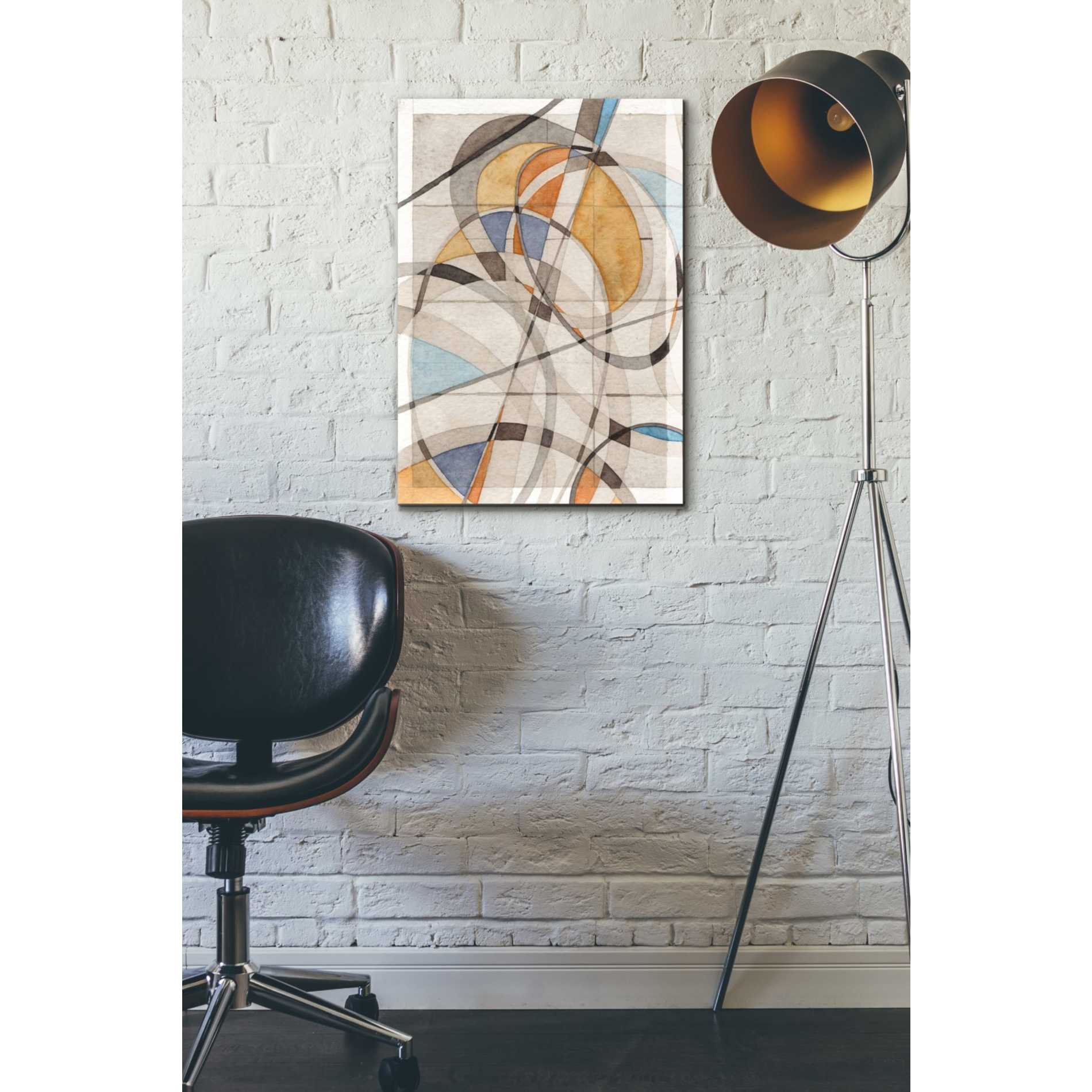 'Ovals & Lines I' by Nikki Galapon Giclee Canvas Wall Art