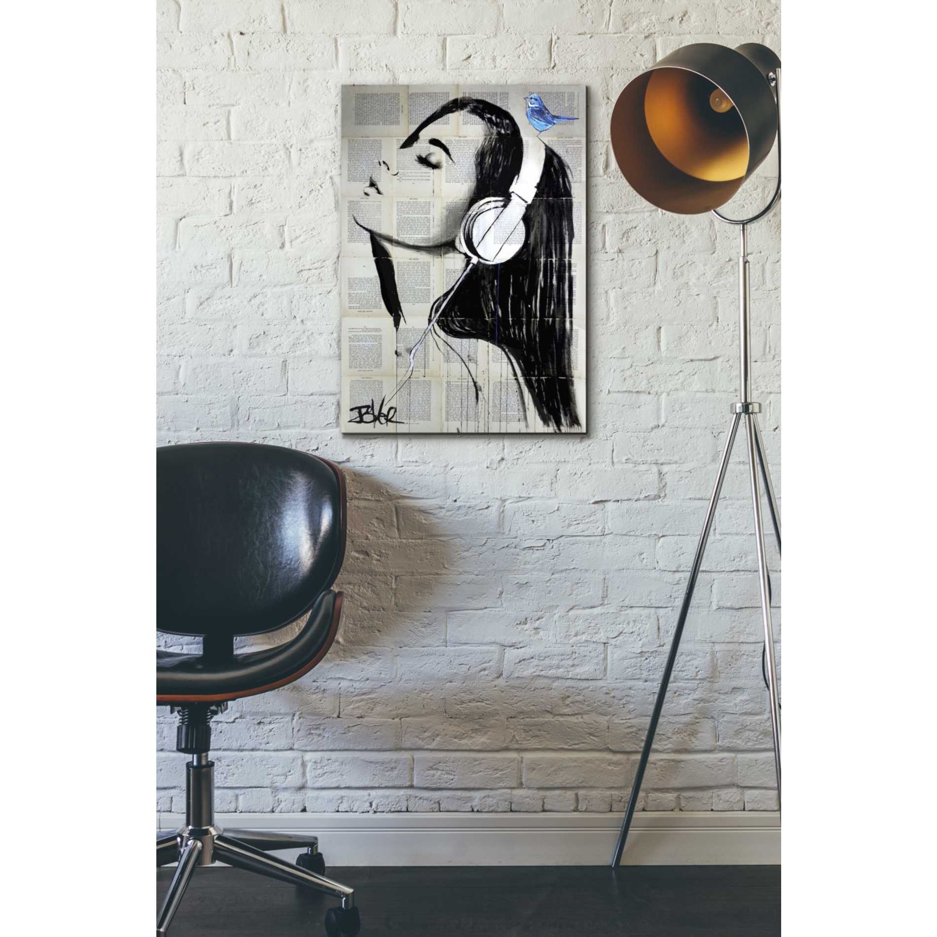 'Big Audio' by Loui Jover, Canvas Wall Art,18 x 26