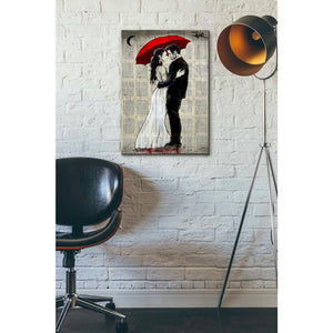 'Some Rainy Night' by Loui Jover, Canvas Wall Art,18 x 26