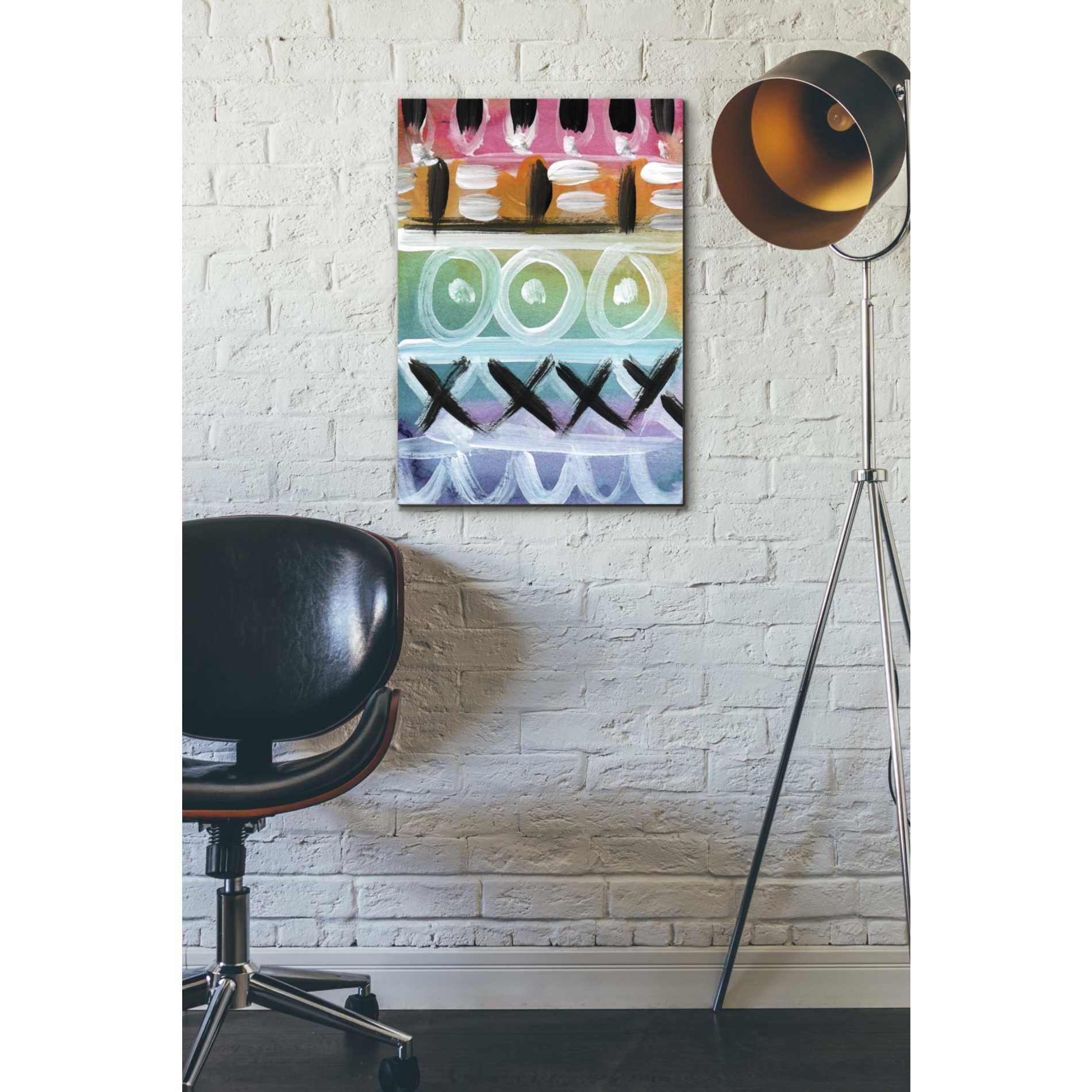 'Fiesta III' by Linda Woods, Canvas Wall Art,18 x 26