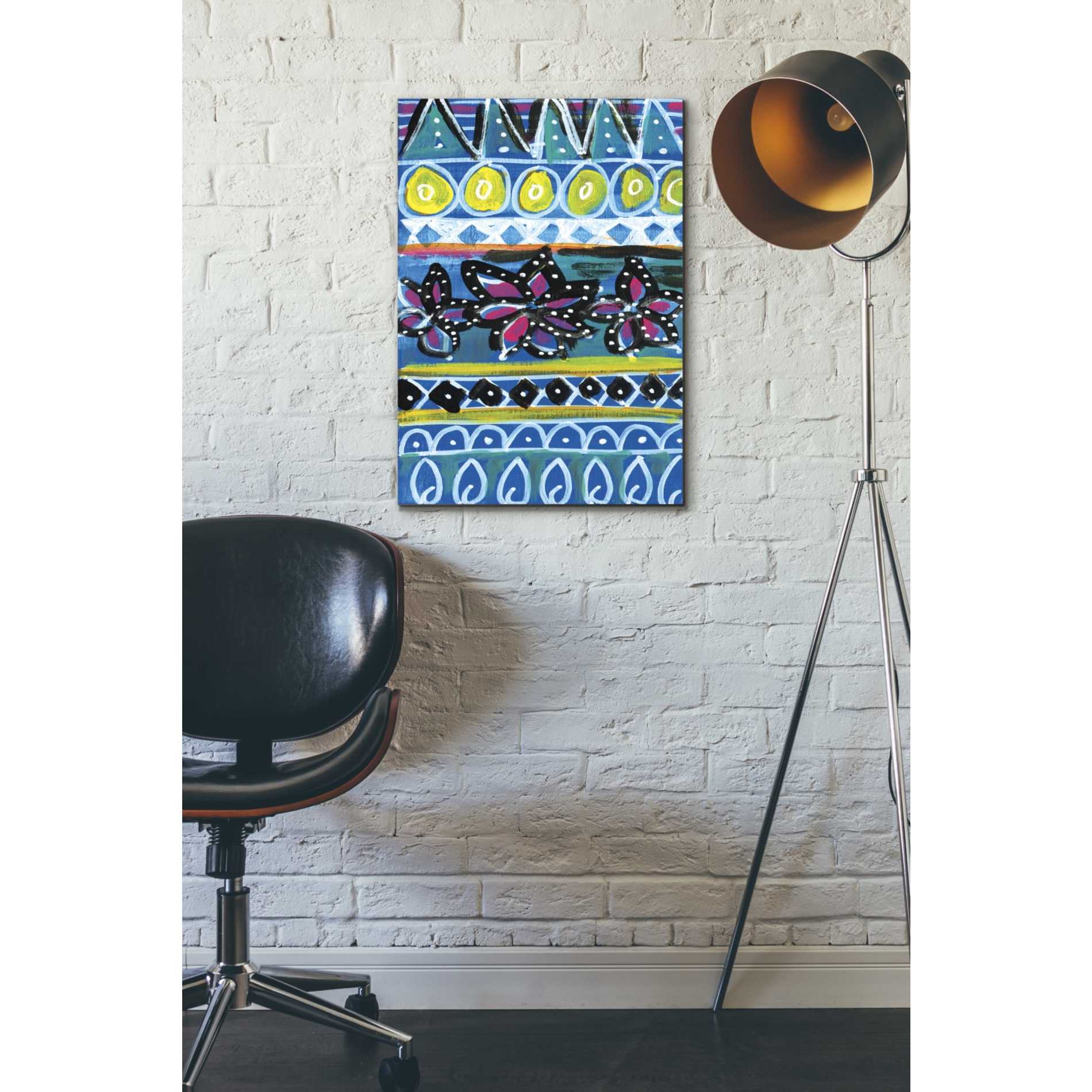 'Pattern Painting I' by Linda Woods, Canvas Wall Art,18 x 26