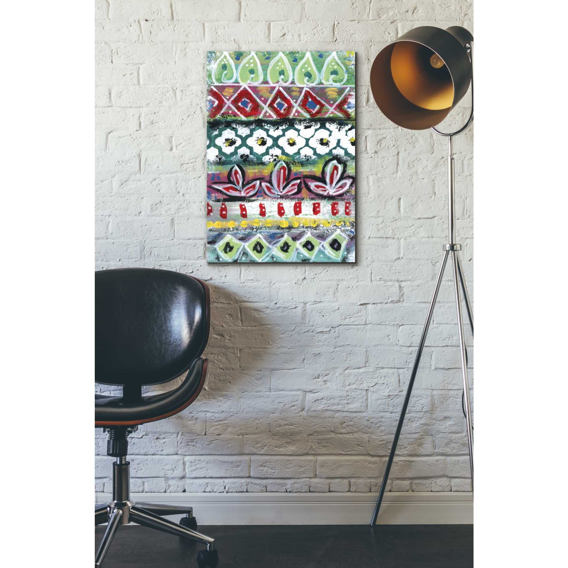 'Pattern Painting II' by Linda Woods, Canvas Wall Art,18 x 26