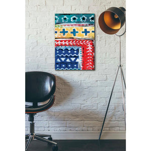 'Pattern Painting III' by Linda Woods, Canvas Wall Art,18 x 26