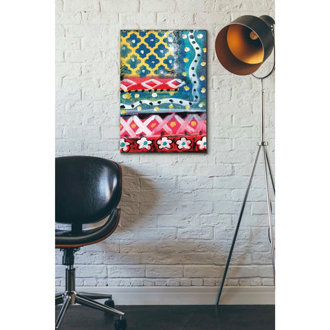 Image of 'Pattern Painting IV' by Linda Woods, Canvas Wall Art,18 x 26