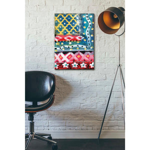 'Pattern Painting IV' by Linda Woods, Canvas Wall Art,18 x 26