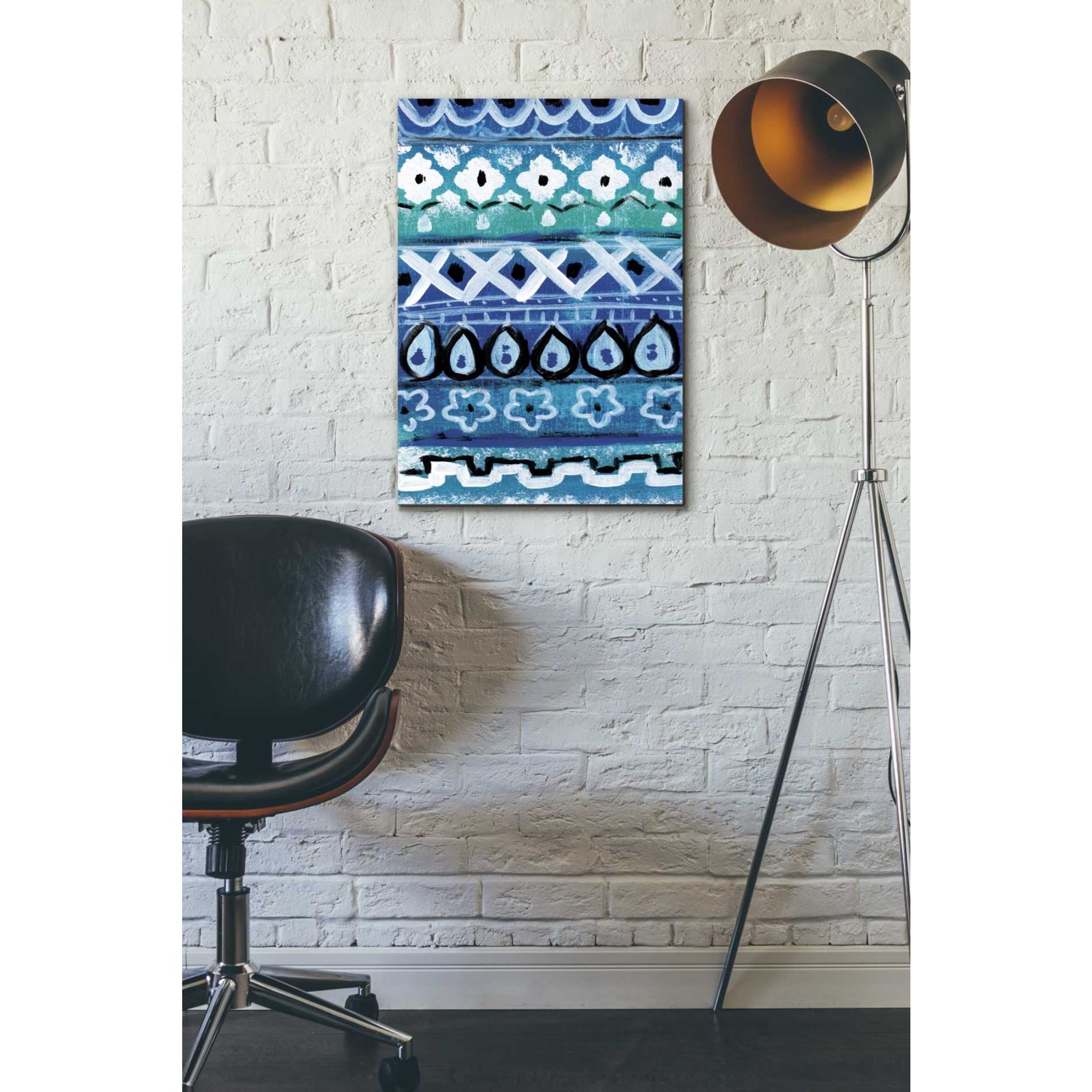 'Pattern Painting V' by Linda Woods, Canvas Wall Art,18 x 26