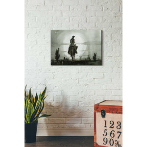 'Luna Vaquero' by Oscar Alvarez Pardo, Canvas Wall Art,18 x 26