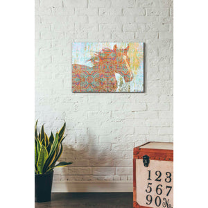 'Pattern Horse' by Irena Orlov, Canvas Wall Art,26 x 18