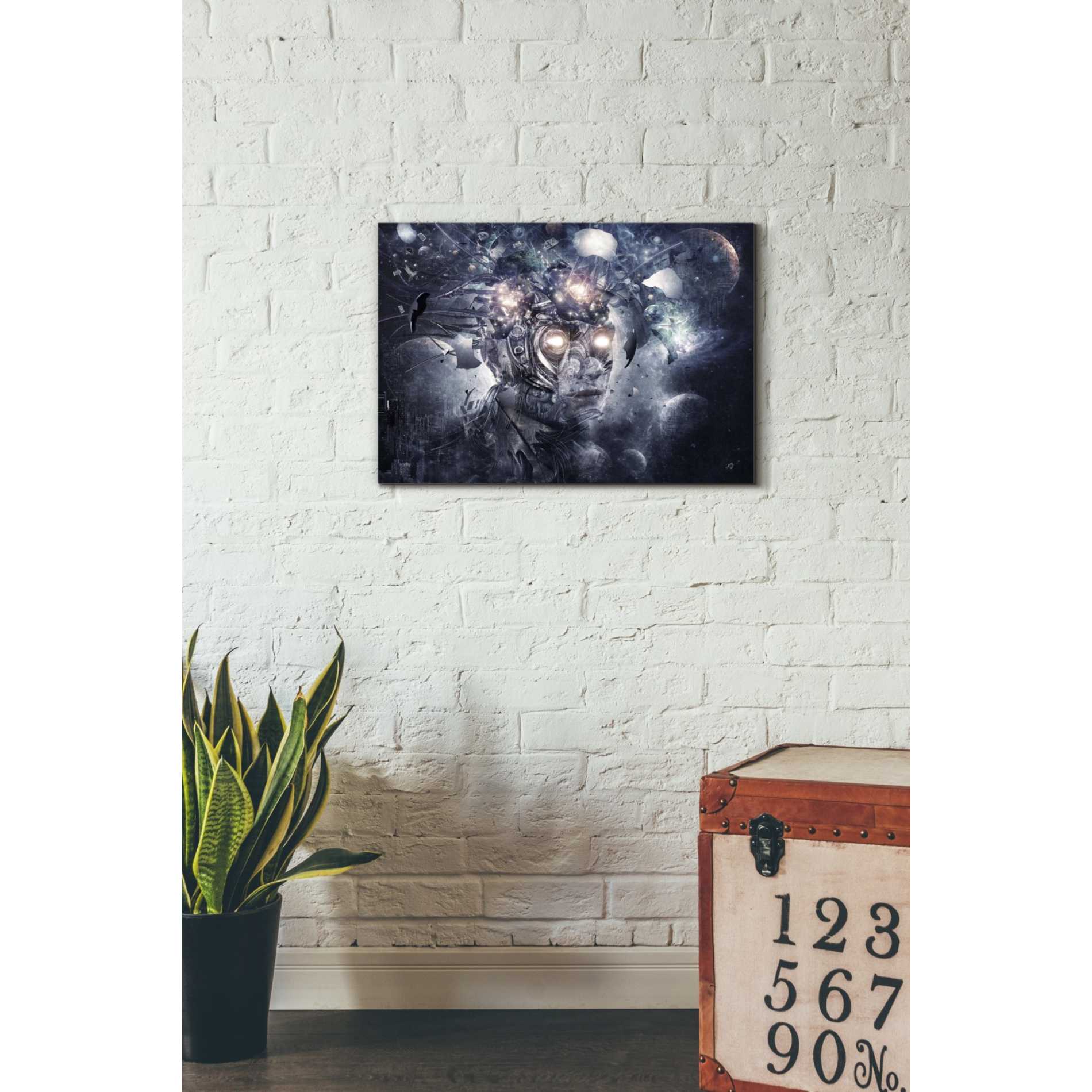 'Reconstruction' by Cameron Gray, Canvas Wall Art,26 x 18