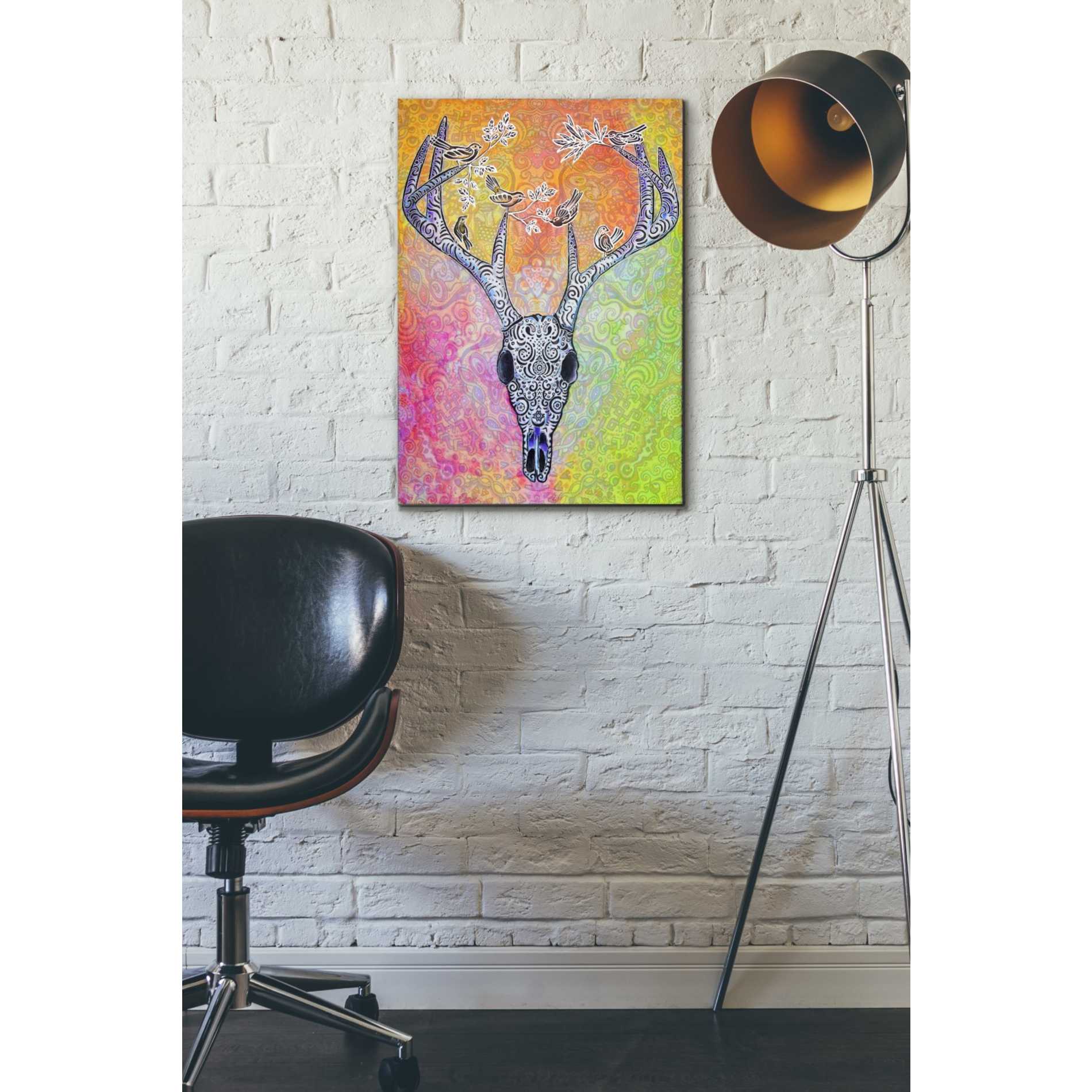 'Skull and Bird' by Surma and Guillen, Canvas Wall Art,18 x 26