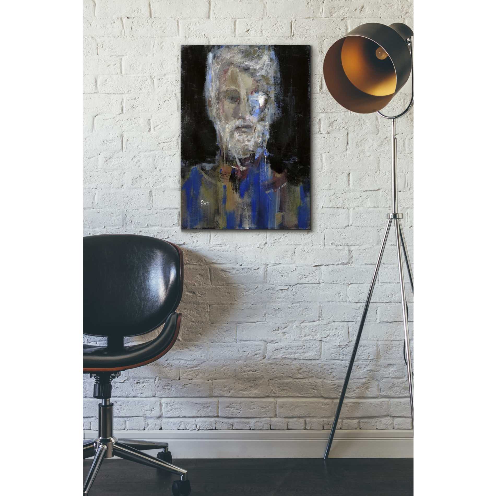 'Portrait 3' by Oscar Alvarez Pardo, Canvas Wall Art,18 x 26