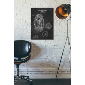 'Hand Grenade Blueprint Patent Chalkboard' Canvas Wall Art,18 x 26