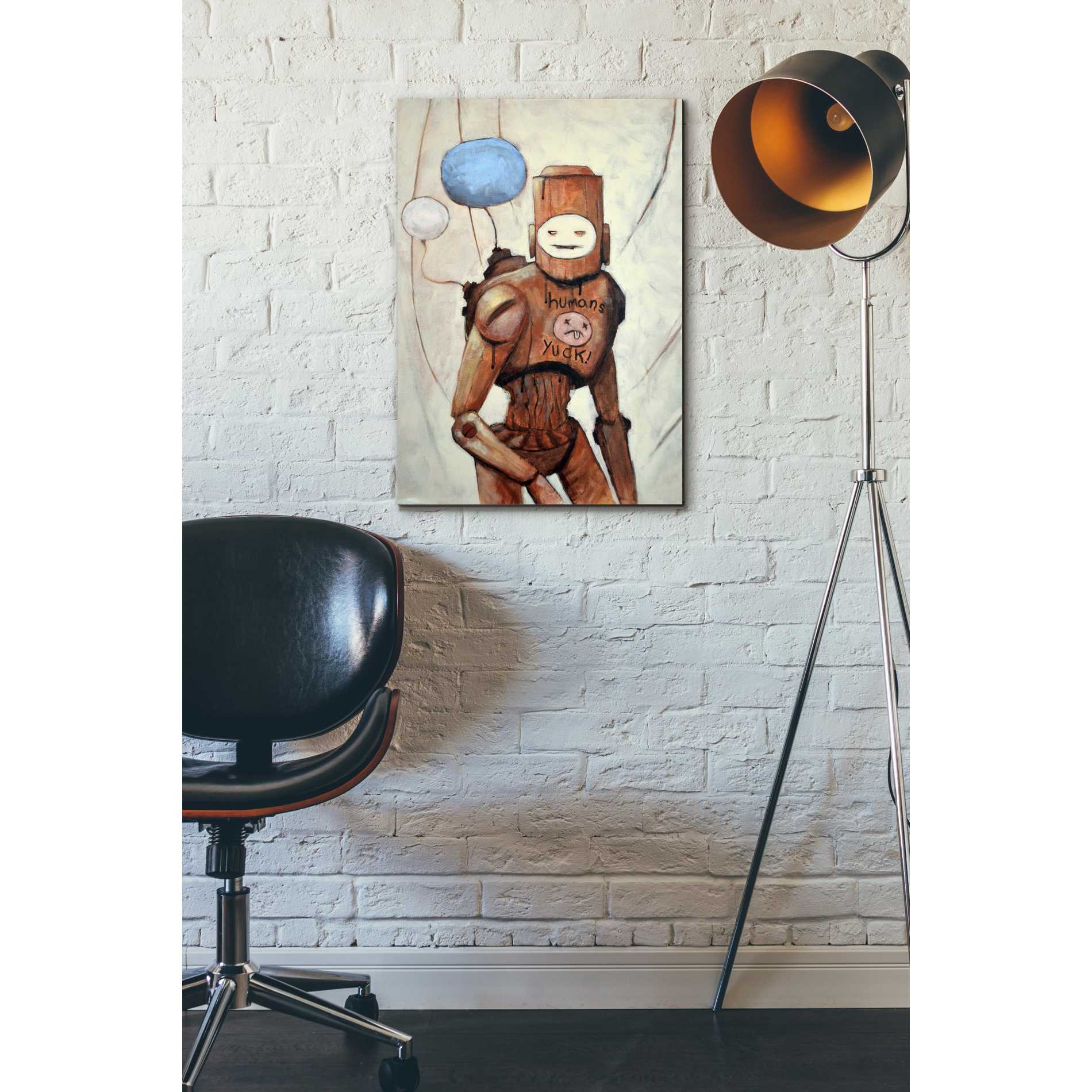 'Humans Yuck!' by Craig Snodgrass, Canvas Wall Art,18 x 26