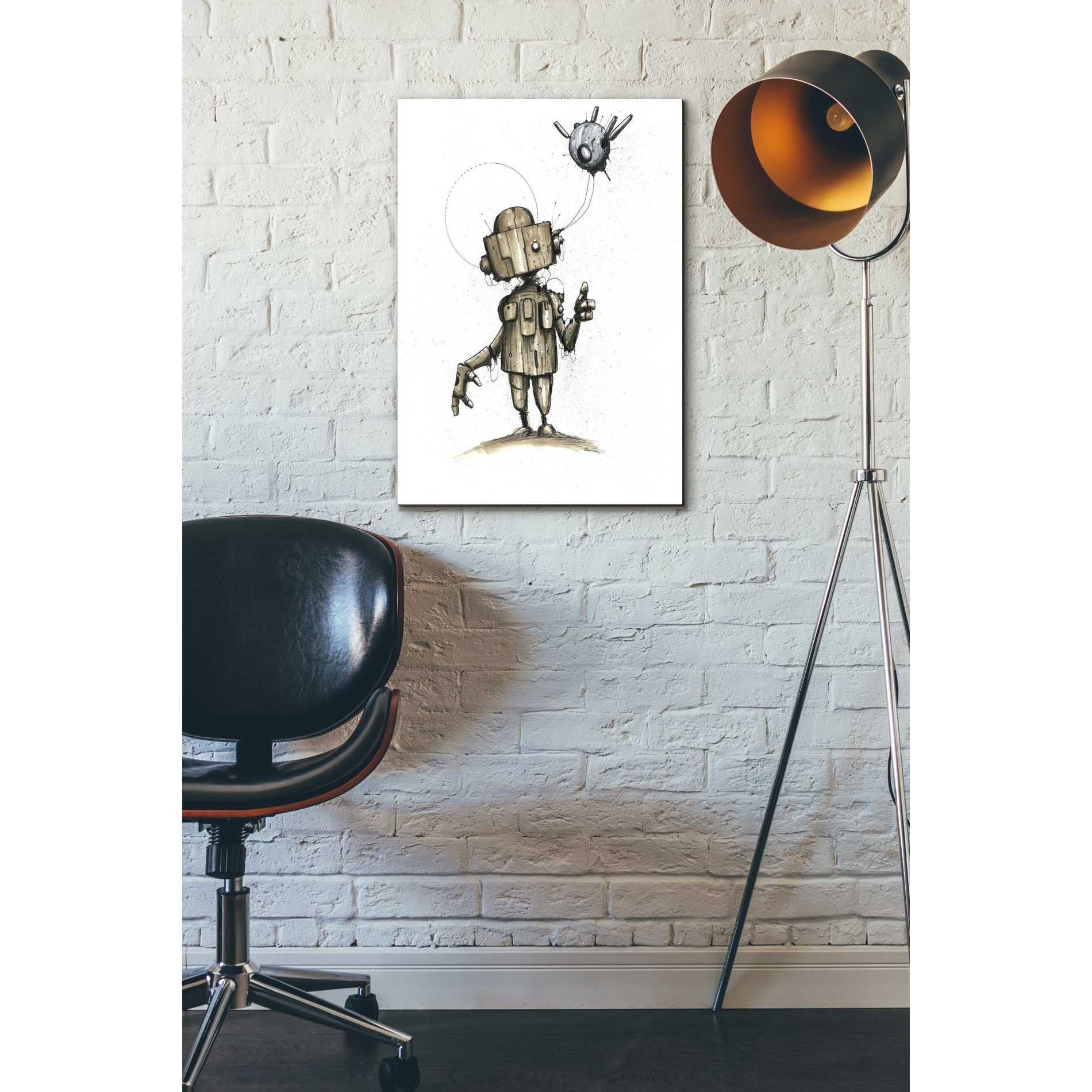 'Ink Bot 1.0' by Craig Snodgrass, Canvas Wall Art,18 x 26