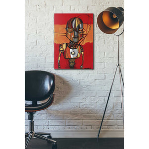 'Segmented Man Orange' by Craig Snodgrass, Canvas Wall Art,18 x 26