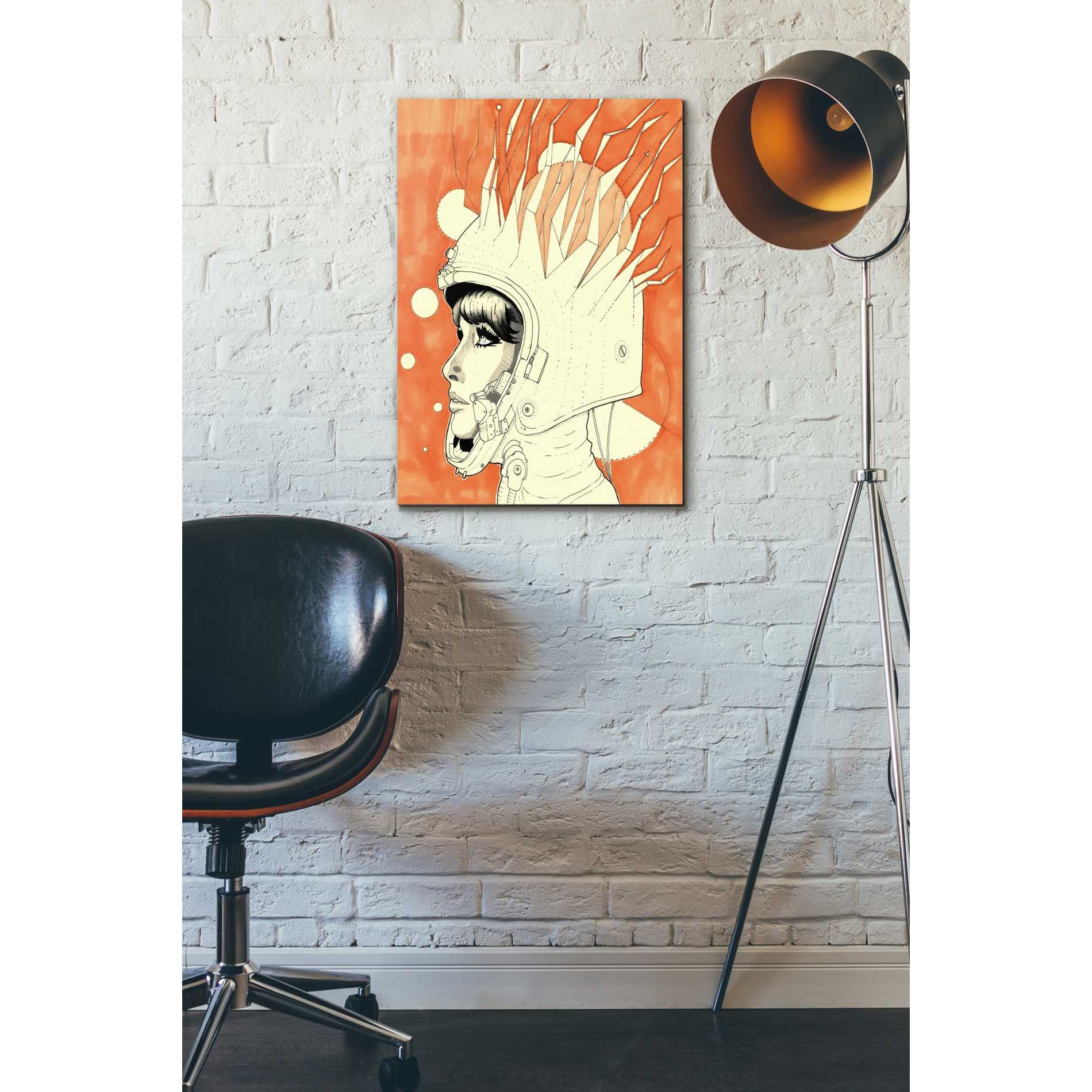 'Space Queen Fire' by Craig Snodgrass, Canvas Wall Art,18 x 26