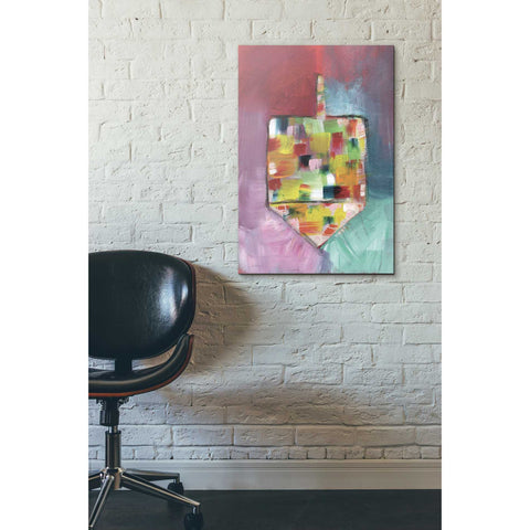 Image of 'Dreidel of Many Colors' by Linda Woods, Canvas Wall Art,18 x 26