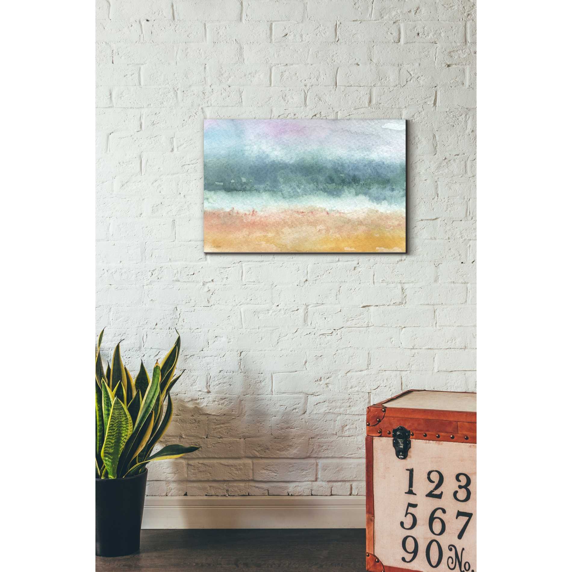 'Beach' by Linda Woods, Canvas Wall Art,18 x 26