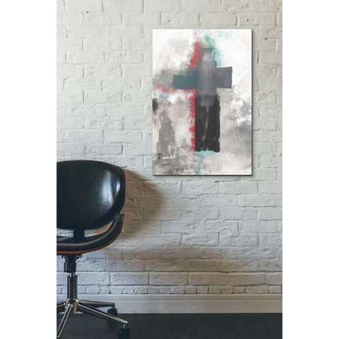 Image of 'Contemporary Cross' by Linda Woods, Canvas Wall Art,18 x 26