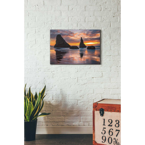 Image of 'Late Night Cloud Dance' by Darren White, Canvas Wall Art,18 x 26
