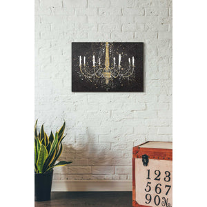 'Grand Chandelier Black I' by James Wiens, Canvas Wall Art,18 x 26