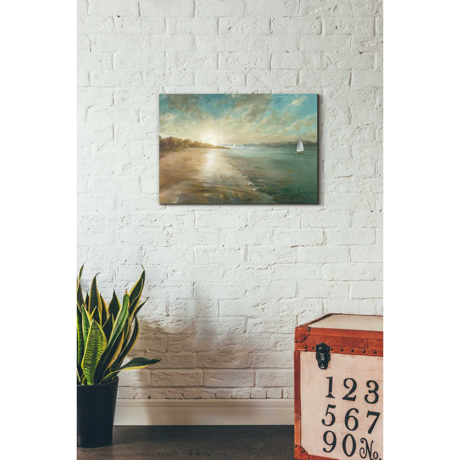 'Coastal Glow' by Danhui Nai, Canvas Wall Art,18 x 26