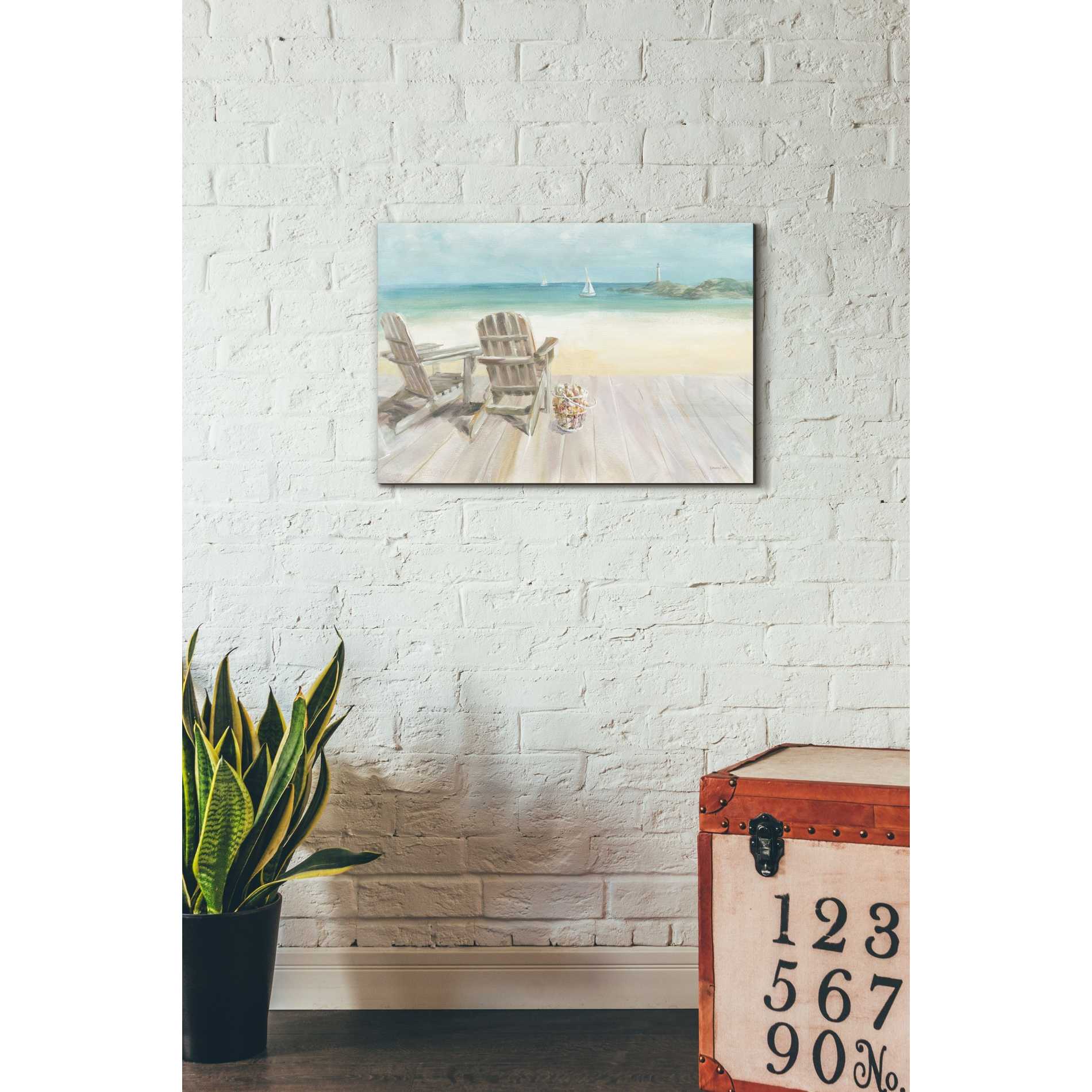 "Seaside Morning 1" by Danhui Nai, Giclee Canvas Wall Art,18 x 26