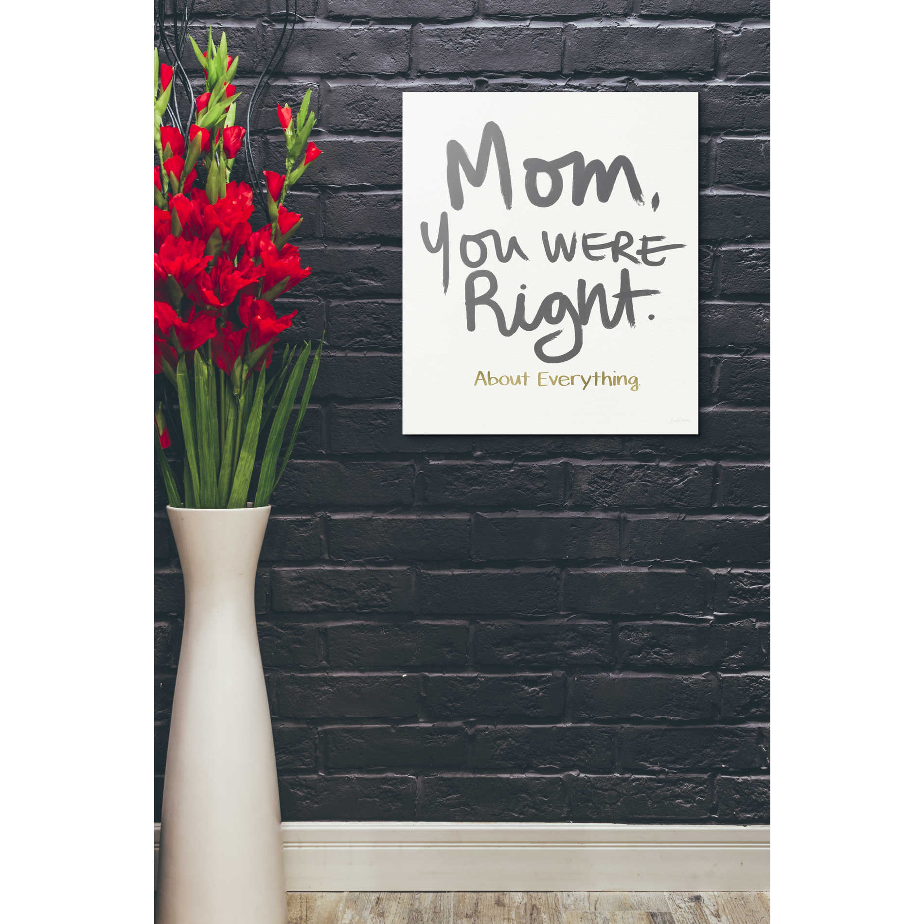 'Right Mom' by Linda Woods, Canvas Wall Art,20 x 24