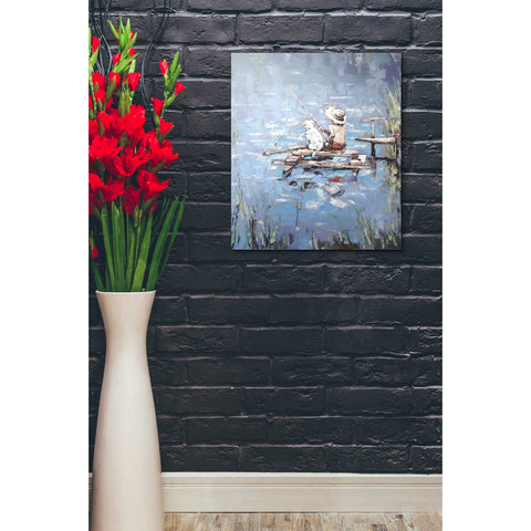 Image of 'Fishermen' by Alexander Gunin, Canvas Wall Art,20 x 24