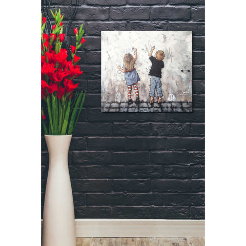 Image of 'Wall Graffiti' by Alexander Gunin, Canvas Wall Art,20 x 24