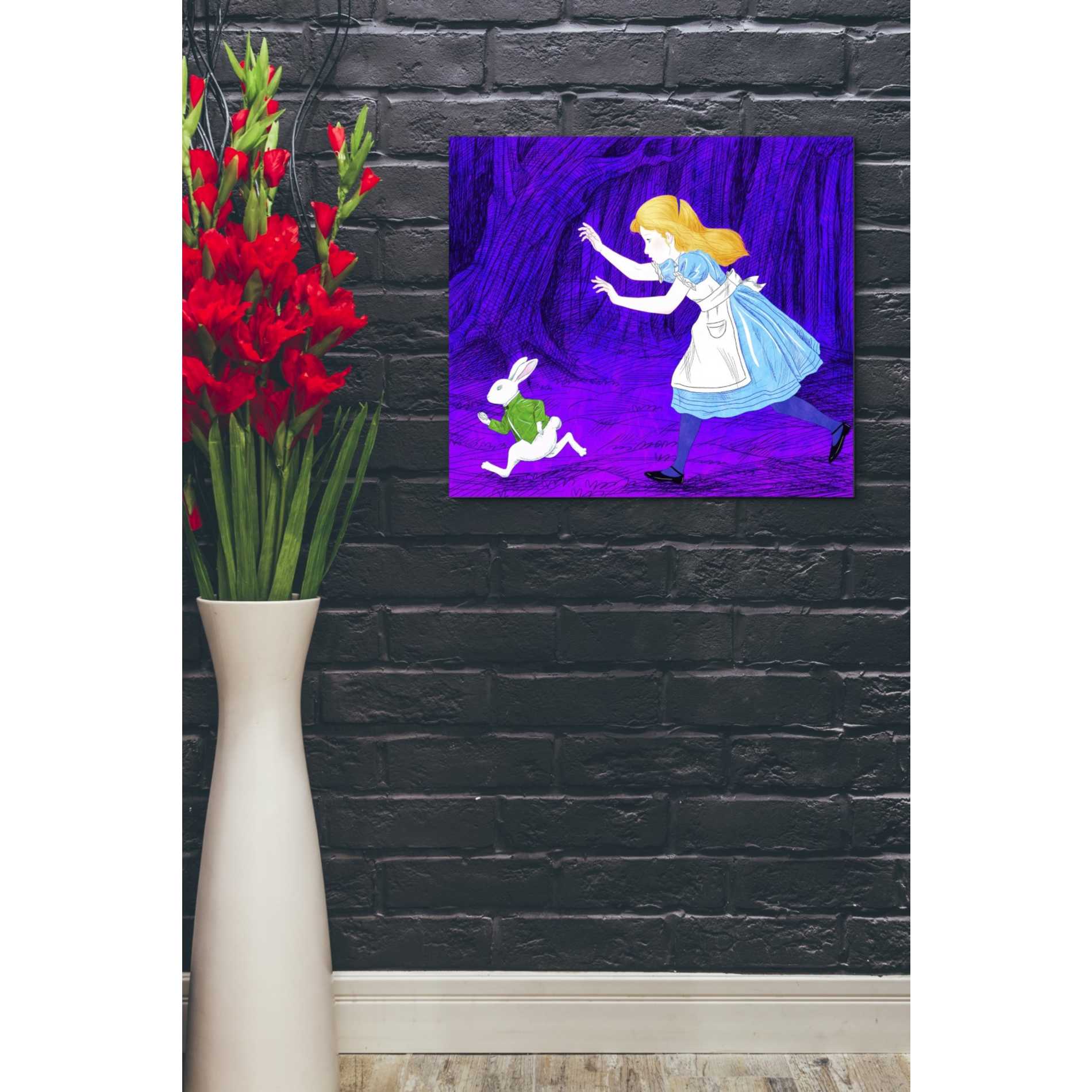 'Alice's and the Rabbit' by Sai Tamiya, Canvas Wall Art,24 x 20
