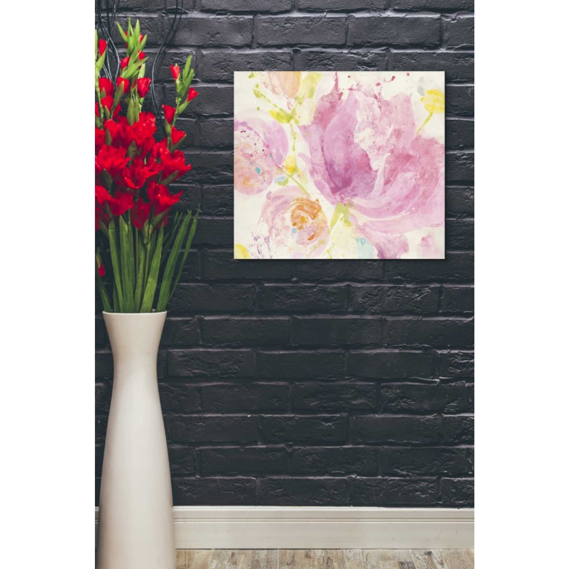 'Spring Abstracts Florals II' by Albena Hristova, Canvas Wall Art,24 x 20
