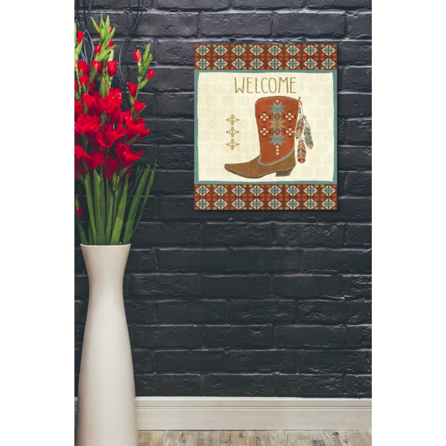 'Southwest at Heart IV FLAG' by Veronique Charron, Canvas Wall Art,20 x 24