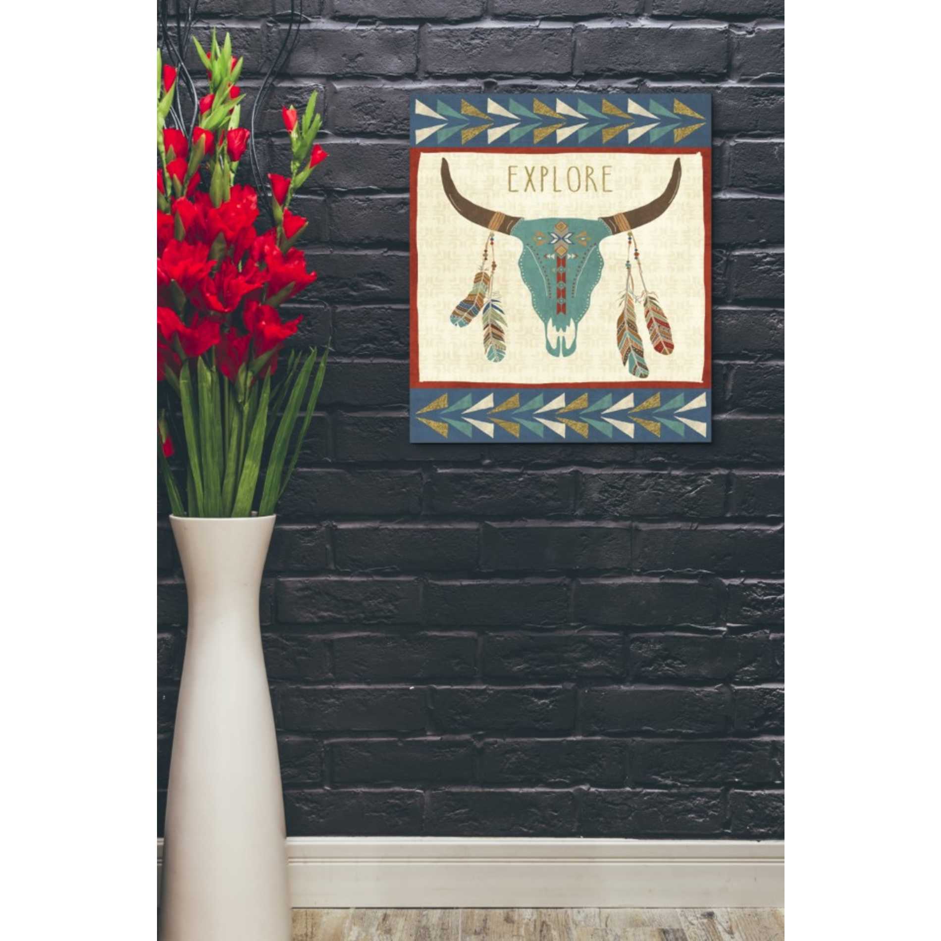 'Southwest at Heart II FLAG' by Veronique Charron, Canvas Wall Art,20 x 24