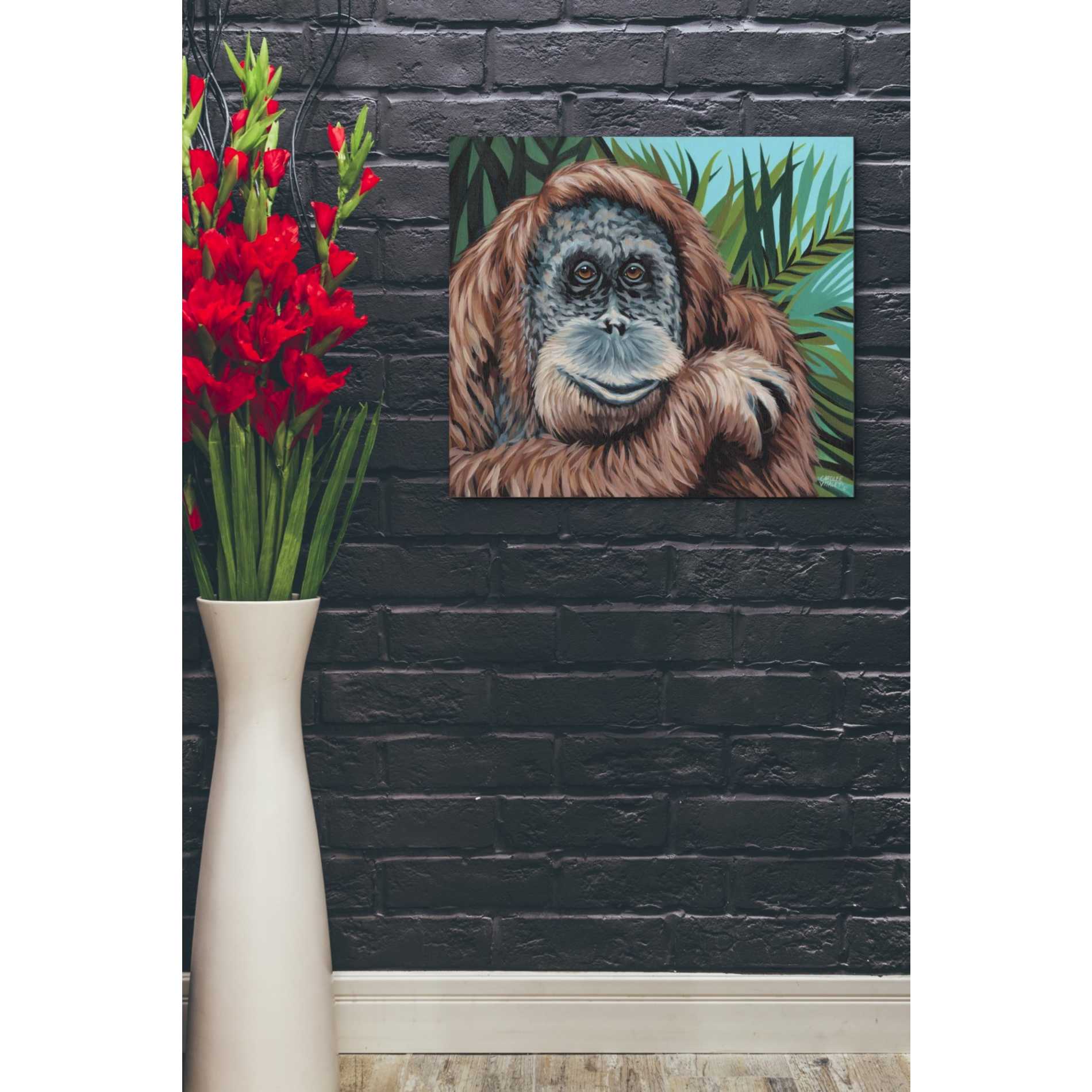 'Jungle Monkey I' by Carolee Vitaletti Canvas Wall Art,24 x 20