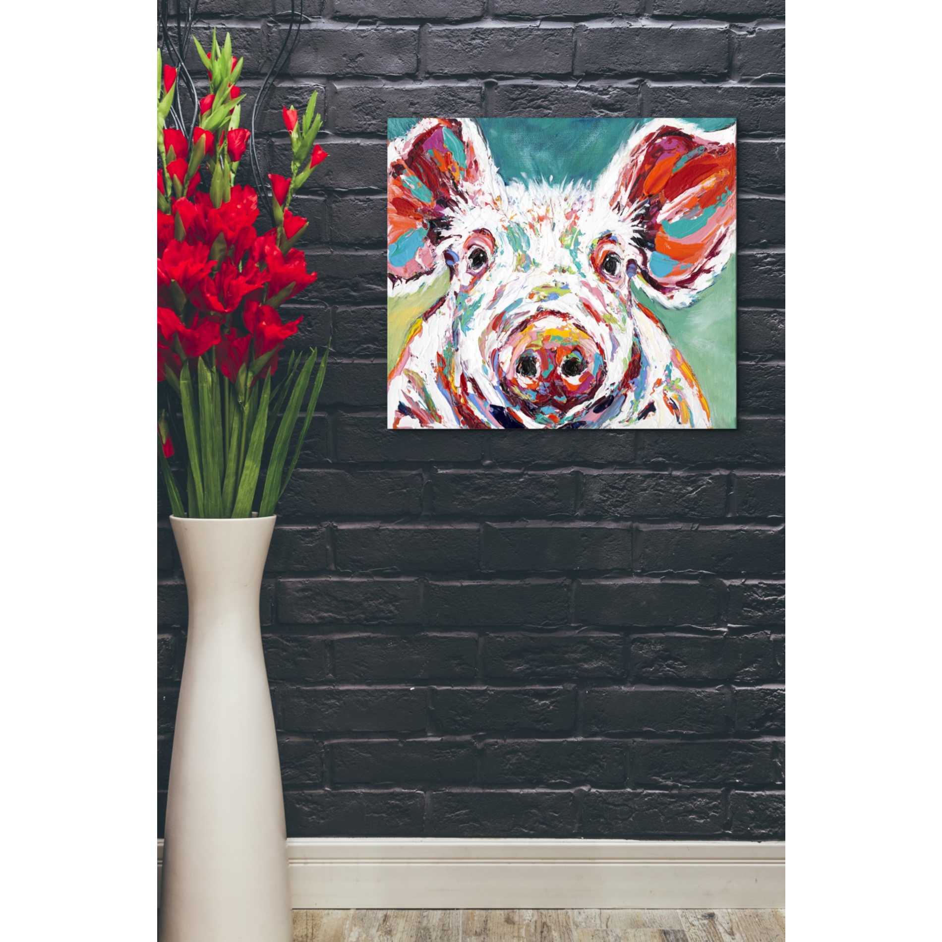 'Piggy II' by Carolee Vitaletti Canvas Wall Art,24 x 20