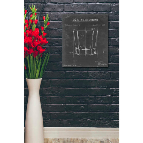 Image of 'Barware Blueprint I' by Ethan Harper Canvas Wall Art,20 x 24