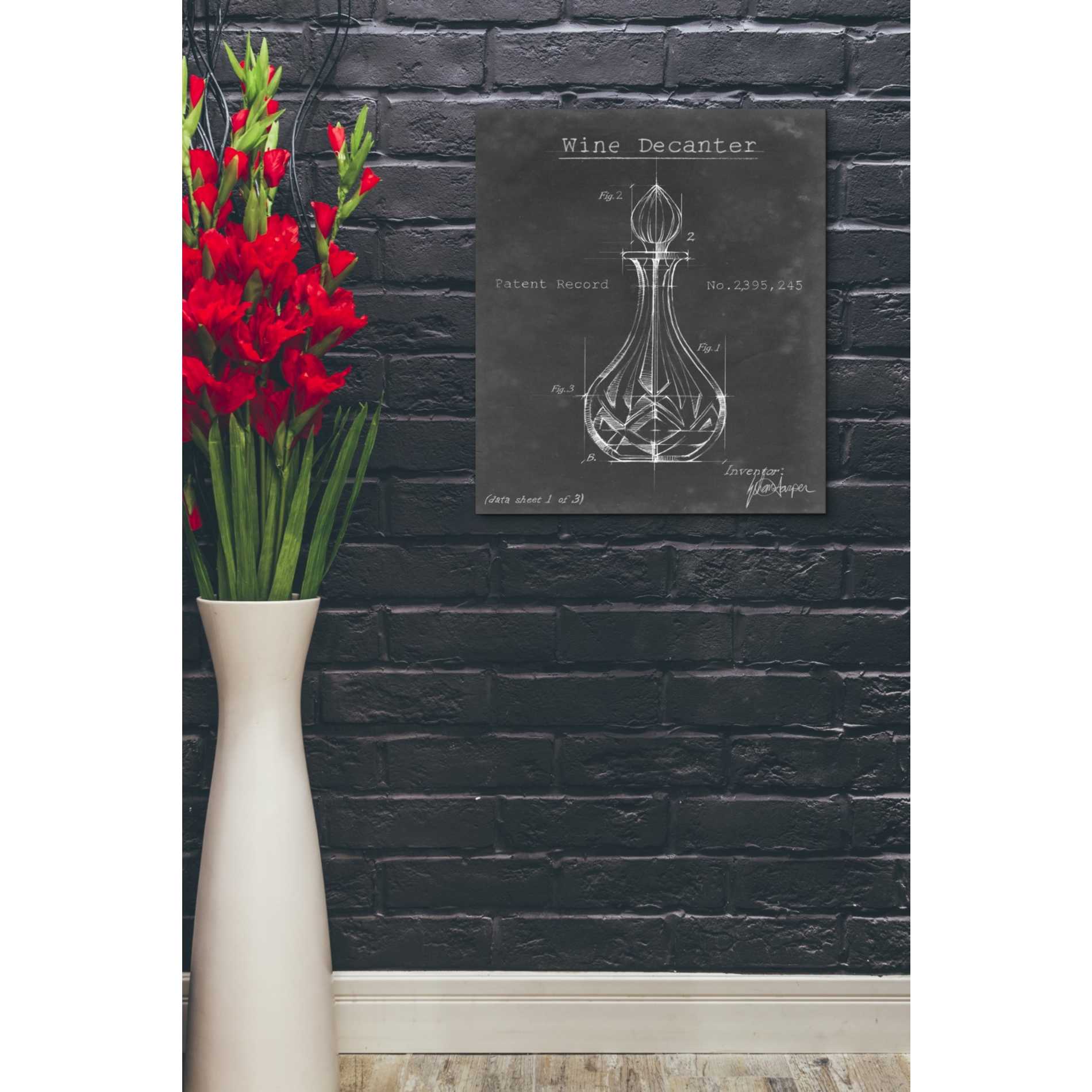 'Barware Blueprint VIII' by Ethan Harper Canvas Wall Art,20 x 24