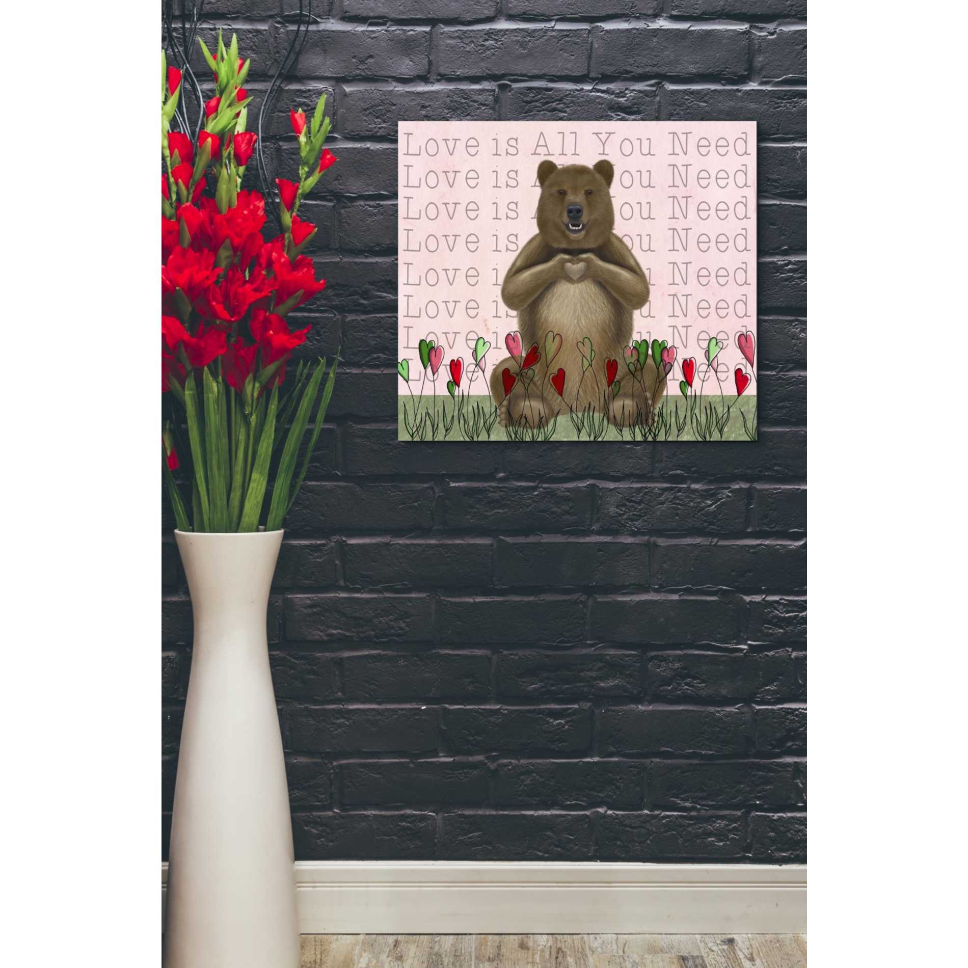 'Love is in the Air Collection A' by Fab Funky Giclee Canvas Wall Art