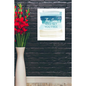 'Sea Will Set You Free' by Linda Woods, Canvas Wall Art,20 x 24