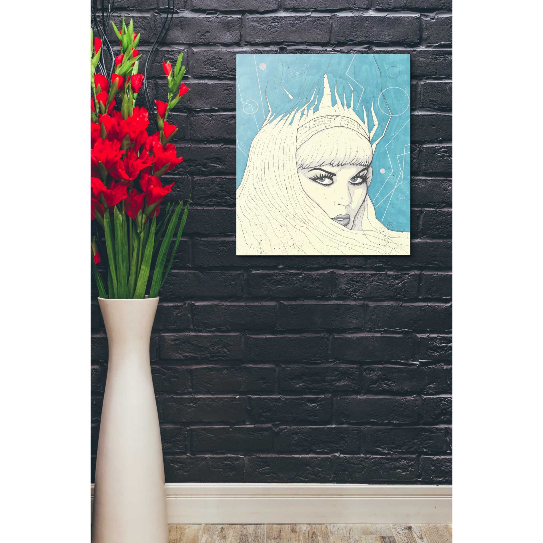 'Space Queen Ice' by Craig Snodgrass, Canvas Wall Art,20 x 24