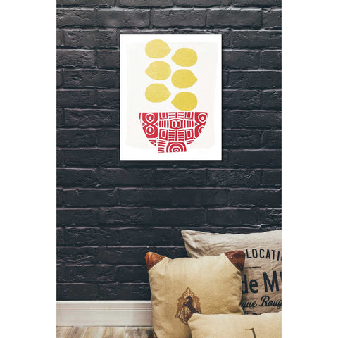 Image of 'Bowl of Lemons' by Linda Woods, Canvas Wall Art,20 x 24
