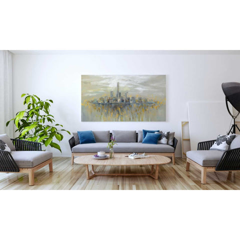 Image of 'Manhattan Fog' by Silvia Vassileva, Canvas Wall Art,20 x 40