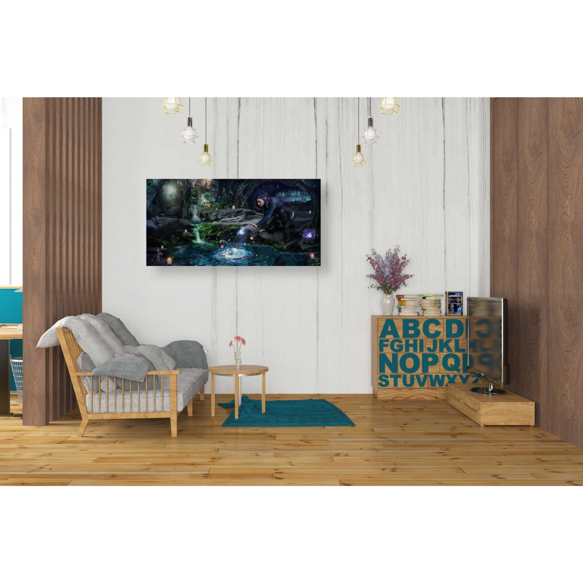 'The Collector' by Cameron Gray, Canvas Wall Art,20 x 40