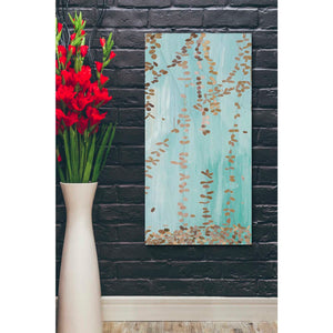 'Trailing Vines II Blue' by Candra Boggs, Canvas Wall Art,20 x 40
